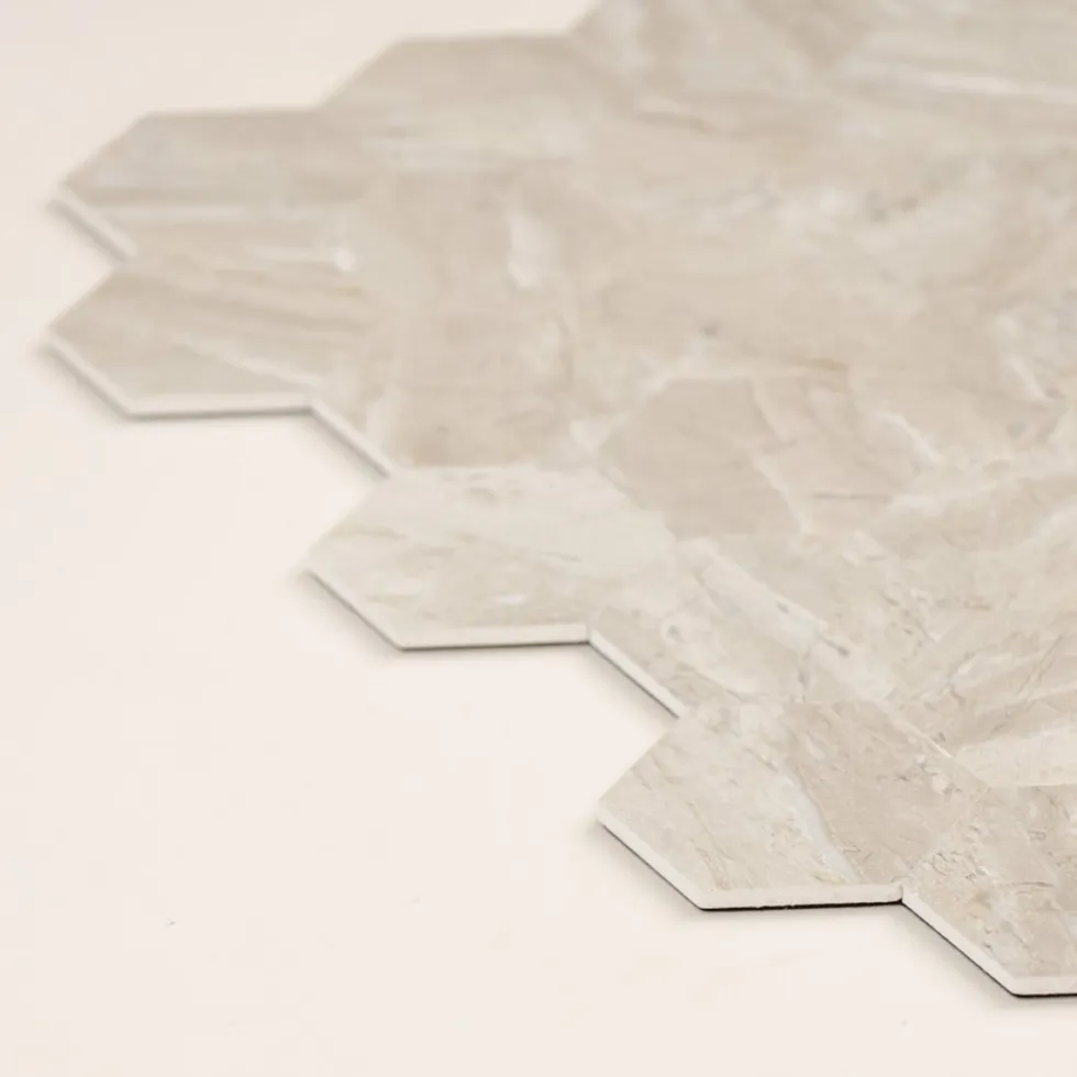 10-pk Grace hexagon selvklebende veggfliser