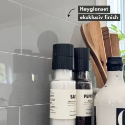 24-pk Hailey grå selvklebende veggfliser