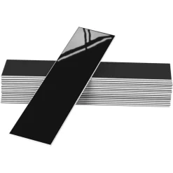 24-pk Hailey sort selvklebende veggfliser