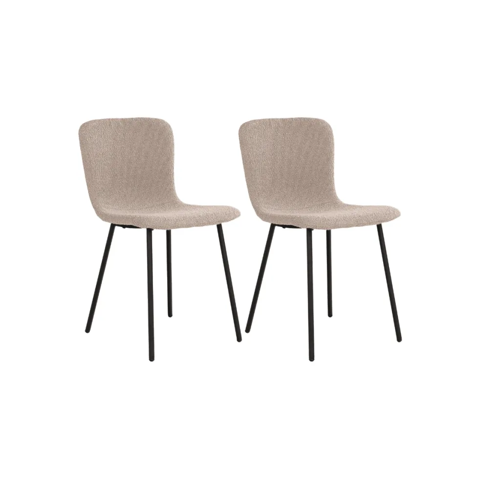2-pk Halden spisestol beige
