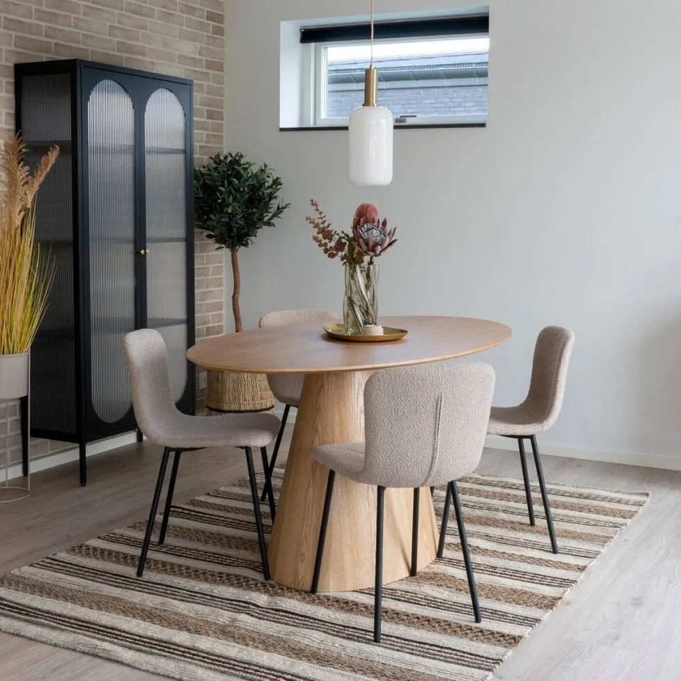 2-pk Halden spisestol beige