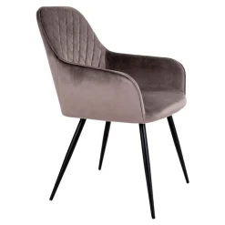 2-pk Harbo spisestol lys brun velur