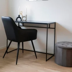 2-pk Harbo spisestol sort PU-skinn