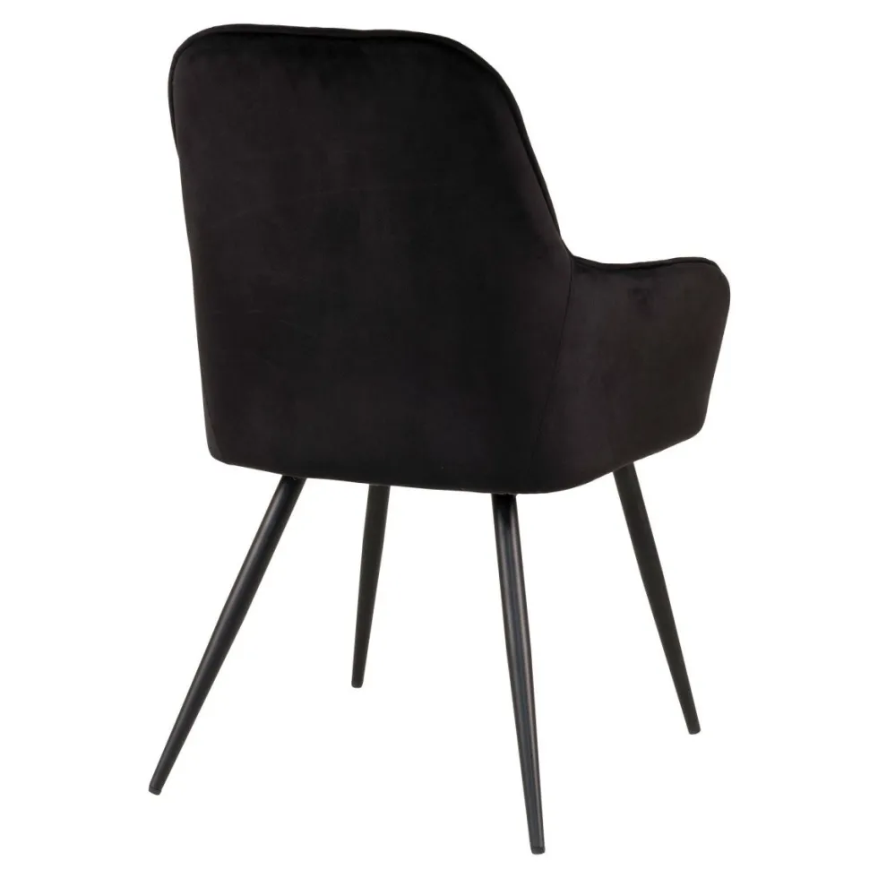 2-pk Harbo spisestol sort velur