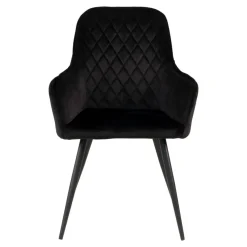 2-pk Harbo spisestol sort velur