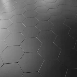 10-pk Hexagon sort matt selvklebende veggfliser