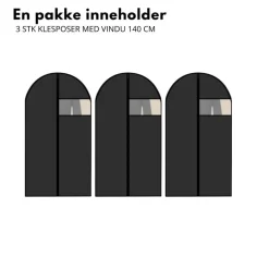 3-pk klespose med vindu