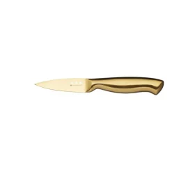 5-pk Knivsett med kniver og knivblokk i sort og messing