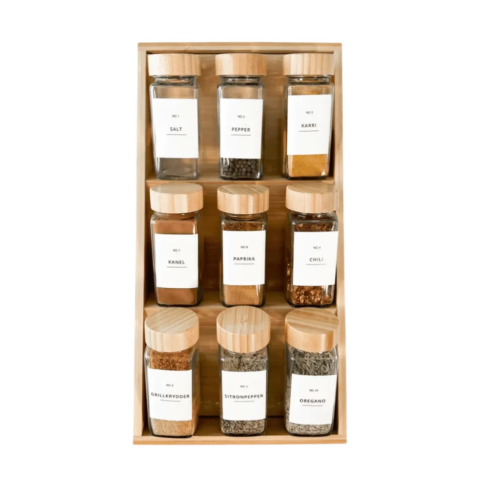12-pk Krydderglass, firkantet