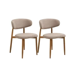 2-pk Levanto spisestol eikefarget