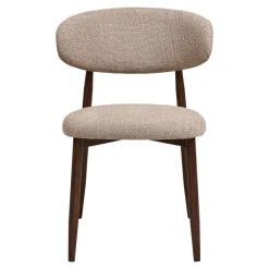 2-pk Levanto spisestol sand/valnøttfarget
