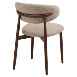 2-pk Levanto spisestol sand/valnøttfarget