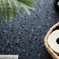 8-pk Lisboa terrazzo blå selvklebende fliser