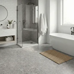8-pk Lisboa Terrazzo grå selvklebende fliser