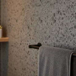 8-pk Lisboa Terrazzo mørkegrå selvklebende fliser