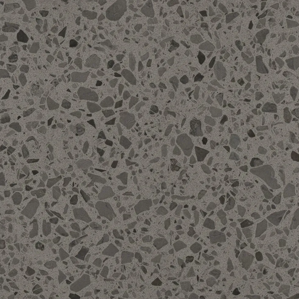 8-pk Lisboa Terrazzo mørkegrå selvklebende fliser