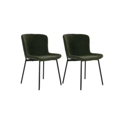 2-pk Maceda spisestol mørk grønn