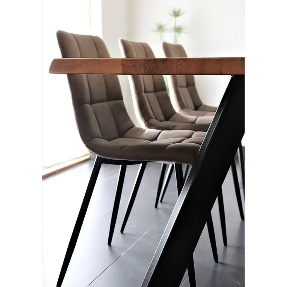 2-pk Middelfart spisestol lys brun