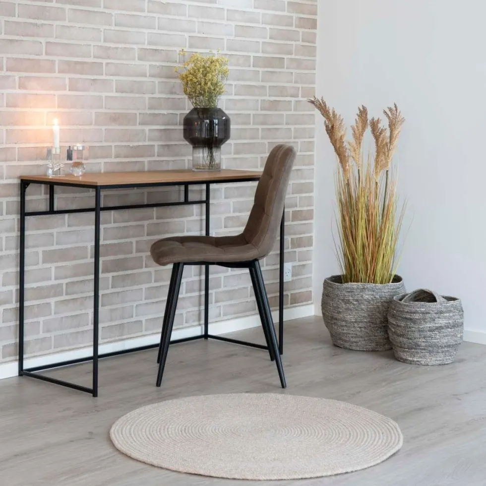2-pk Middelfart spisestol lys brun