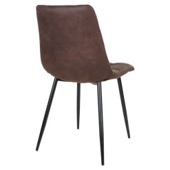 2-pk Middelfart spisestol mørk brun