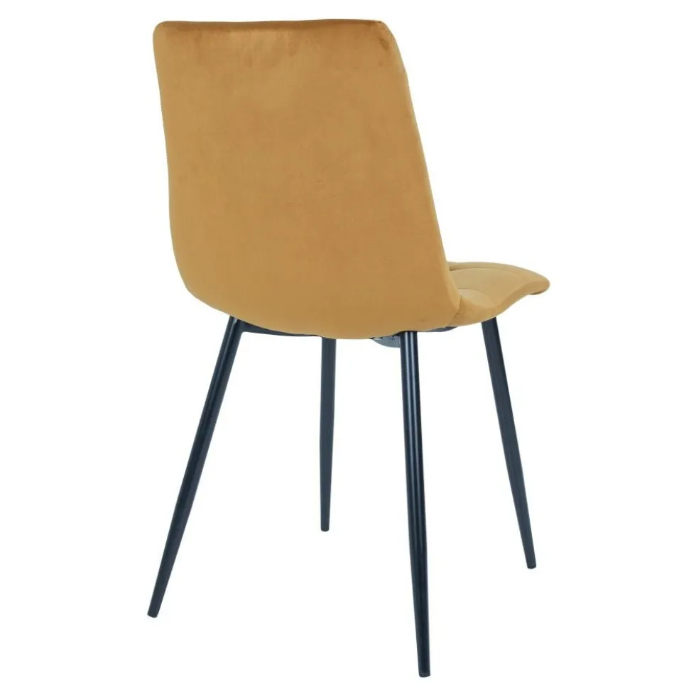 2-pk Middelfart spisestol sennepsgul