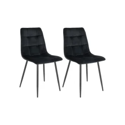 2-pk Middelfart spisestol sort