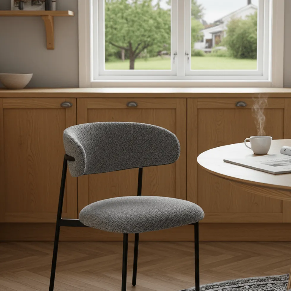 2-pk Mira lysegrå spisestol