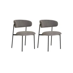 2-pk Mira lysegrå spisestol