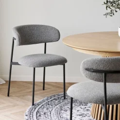 2-pk Mira lysegrå spisestol