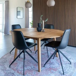 2-pk Monaco dreibar spisestol sort