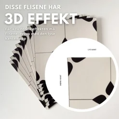 8-pk Natalie selvklebende fliser