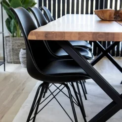 2-pk Oslo spisestol sort