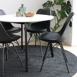 2-pk Oslo spisestol sort