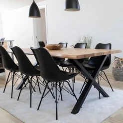2-pk Oslo spisestol sort