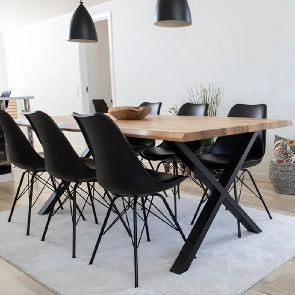 2-pk Oslo spisestol sort