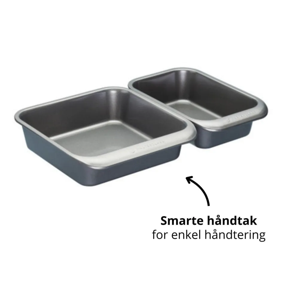 7-pk ovnsformer non-stick, stabelbar