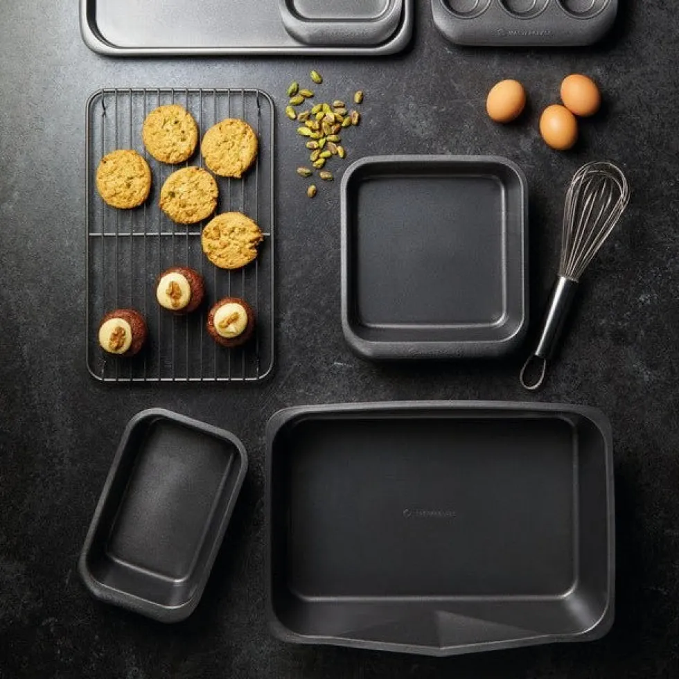 7-pk ovnsformer non-stick, stabelbar