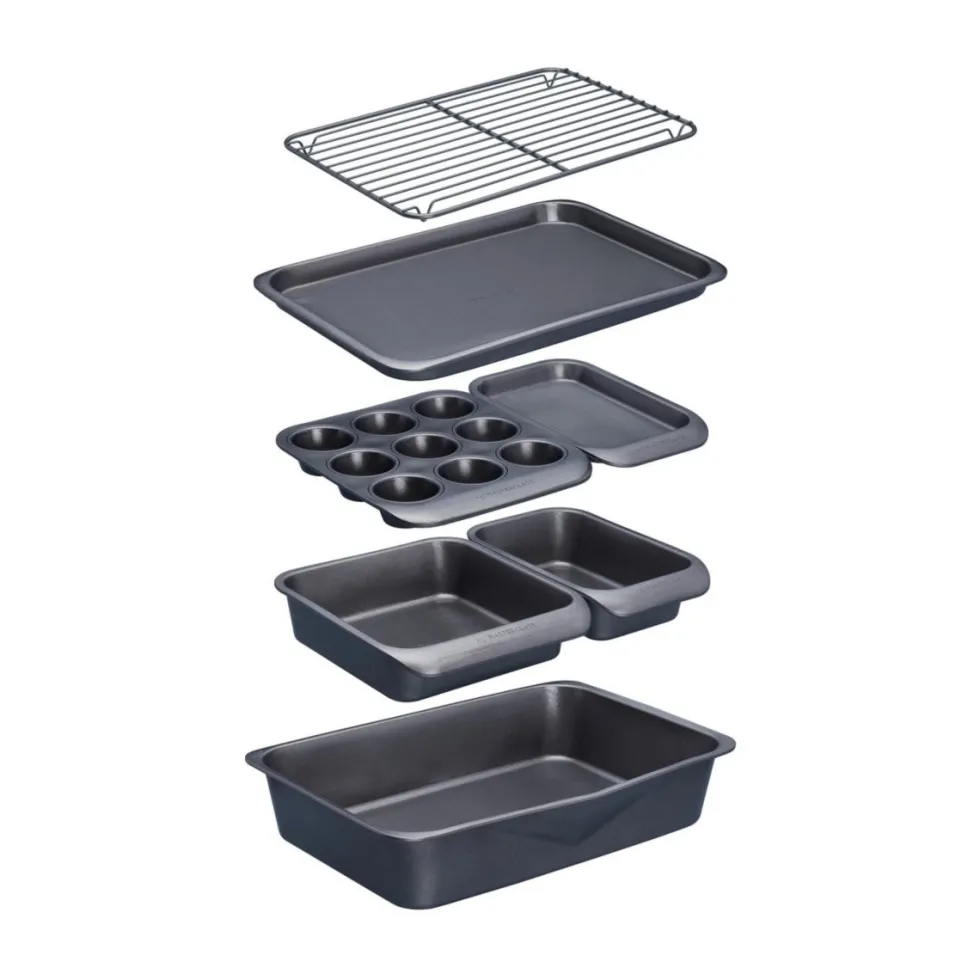 7-pk ovnsformer non-stick, stabelbar