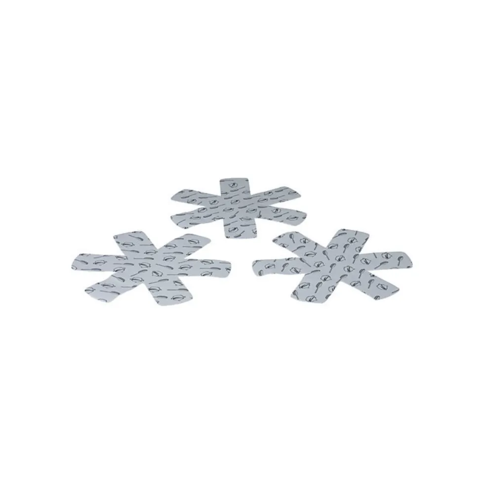 3-pk Pannebeskytter grå 38 cm