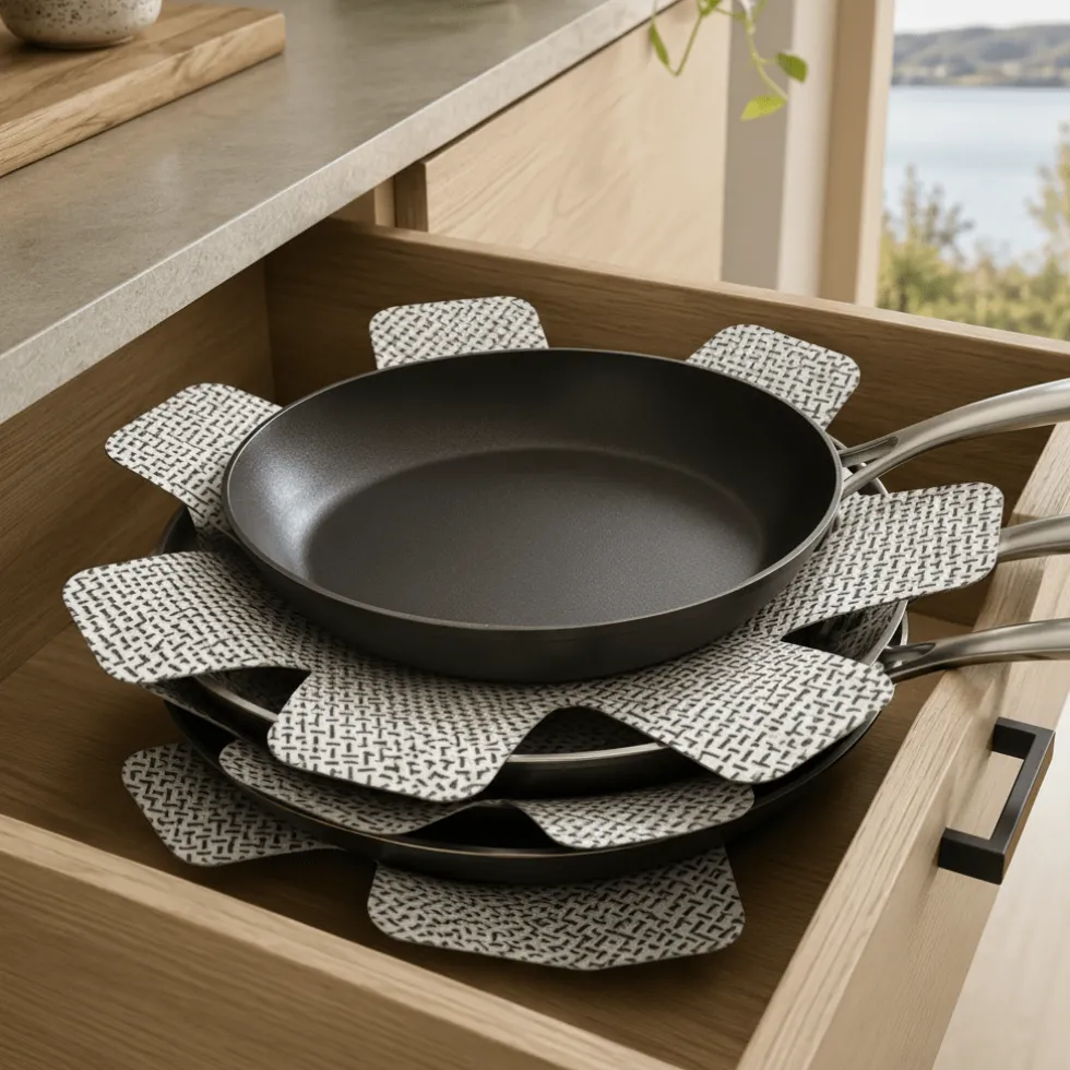 3-pk Pannebeskytter grå 38 cm