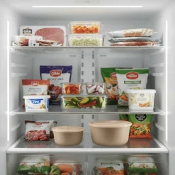 2-pk Porselenskål med lokk og ventil beige