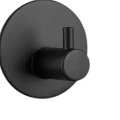 4-pk Selvklebende knagg, sort matt