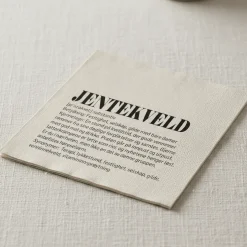 20-pk Serviett Definisjon Jentekveld beige/sort