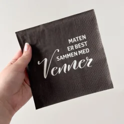 20-pk Servietter Maten er best med venner