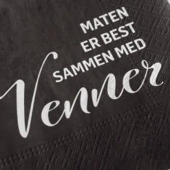 20-pk Servietter Maten er best med venner