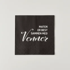 20-pk Servietter Maten er best med venner