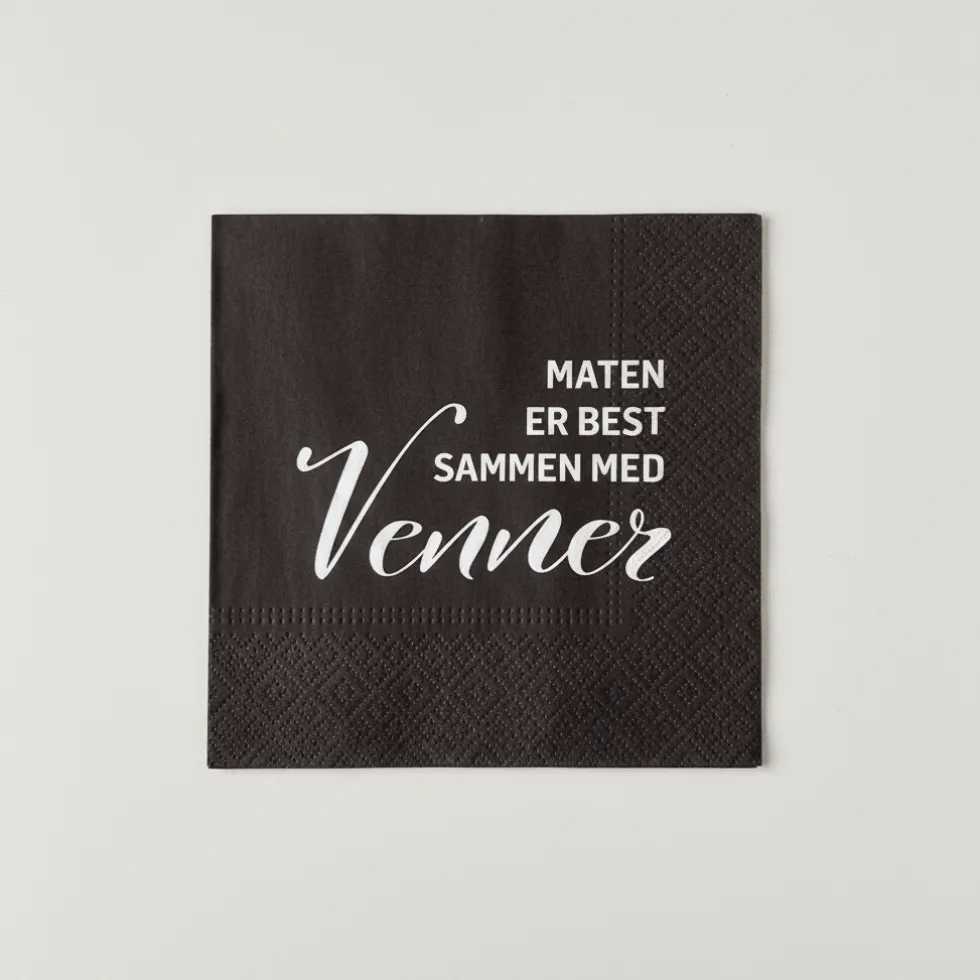 20-pk Servietter Maten er best med venner
