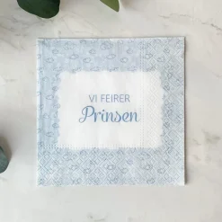 20-pk Servietter til dåp, blå