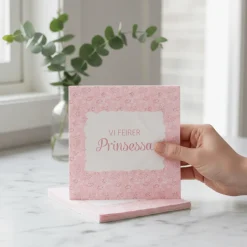 20-pk Servietter til dåp, rosa