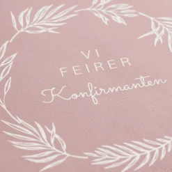 20-pk Servietter til konfirmasjon rosa